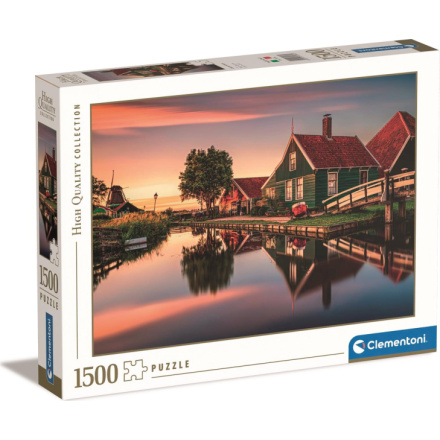 CLEMENTONI Puzzle Vesnice Zaanse Schans 1500 dílků 151804