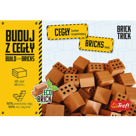 TREFL BRICK TRICK Balení krátkých cihel 40ks 152077