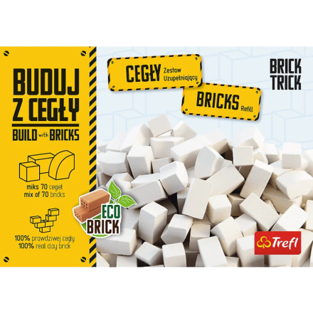 TREFL BRICK TRICK Balení bílých cihel mix 70ks 152079