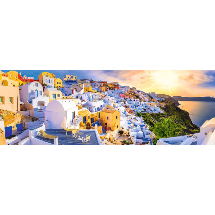 TREFL Panoramatické puzzle Západ slunce na Santorini, Řecko 1000 dílků 152091