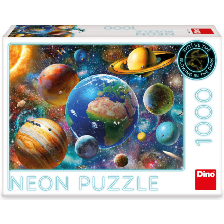 DINO Svítící puzzle Planety 1000 dílků 152121