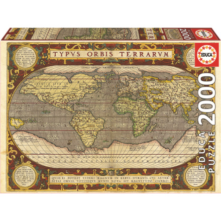 EDUCA Puzzle Mapa světa 2000 dílků 152234