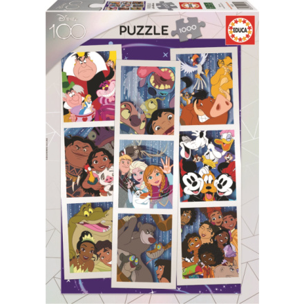 EDUCA Puzzle Disney 100 - koláž 1000 dílků 152255