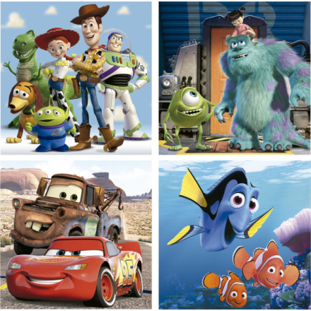 EDUCA Puzzle Disney Pixar 4v1 (12,16,20,25 dílků) 152686