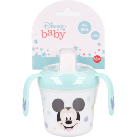 STOR Hrneček s oušky a pítkem 250ml Mickey Mouse 152695