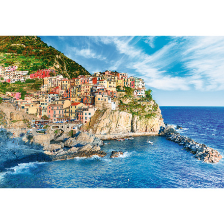 TREFL Sada 2v1 puzzle Manarola, Ligurie, Itálie 1500 dílků s lepidlem 152885