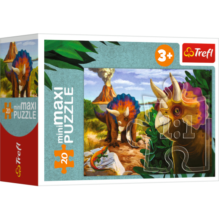 TREFL Puzzle Svět dinosaurů: Triceratops 20 dílků 152891