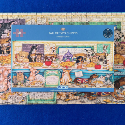 GIBSONS Panoramatické puzzle Ocásek dvou čiperků 636 dílků 152930