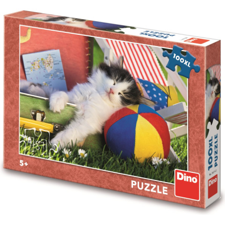 DINO Puzzle Kotě odpočívá XL 100 dílků 153129