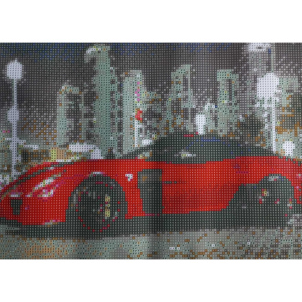 Norimpex Diamantové malování Červené auto 30x40cm 153149