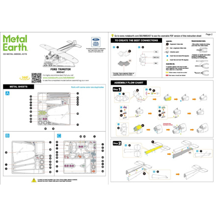 METAL EARTH 3D puzzle Ford Trimotor 153192