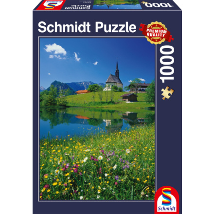 SCHMIDT Puzzle Inzell, Einsiedlhof a kostel sv. Mikuláše 1000 dílků 153297