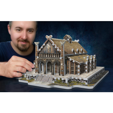 WREBBIT 3D puzzle Pán prstenů: Zlatá síň Edoras 445 dílků 153498