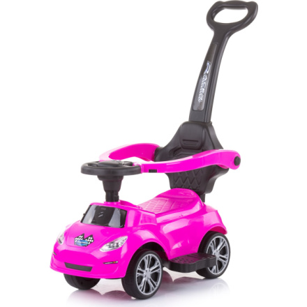 CHIPOLINO Odrážedlo s vodící tyčí Turbo Pink 153794