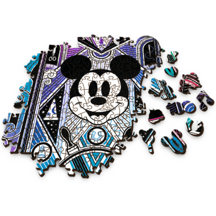 TREFL Wood Craft Origin puzzle Mickey Mouse a Minnie 501 dílků 153798