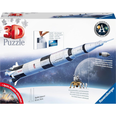 3D puzzle Vesmírná raketa Saturn V 504 dílků 155208