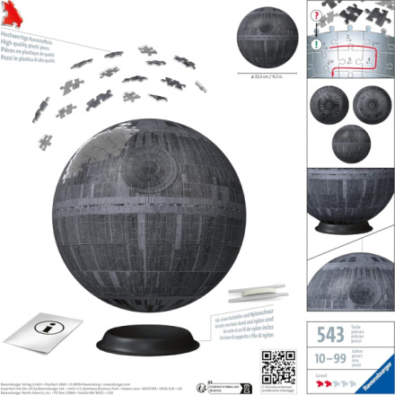 RAVENSBURGER 3D Puzzleball Star Wars: Hvězda smrti 543 dílků 155219