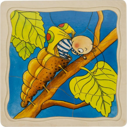 GOKI Vývojové dřevěné puzzle Motýl 155599