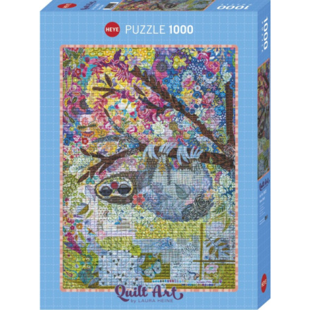HEYE Puzzle Quilt Art: Vyšívaný lenochod 1000 dílků 155714