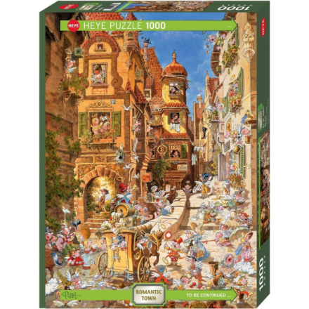 HEYE Puzzle Romantic Town: Ve dne 1000 dílků 155715