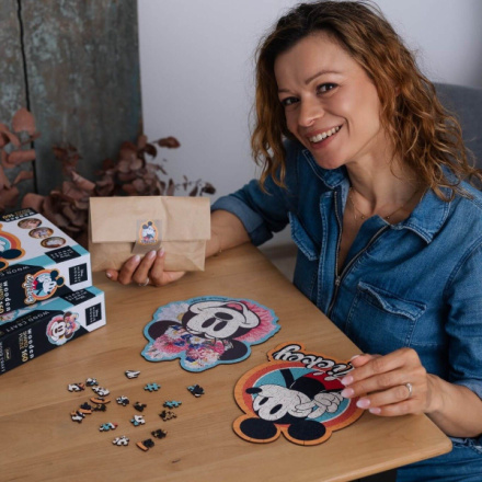 TREFL Wood Craft Origin puzzle Mickey Mouse Retro 160 dílků 156004