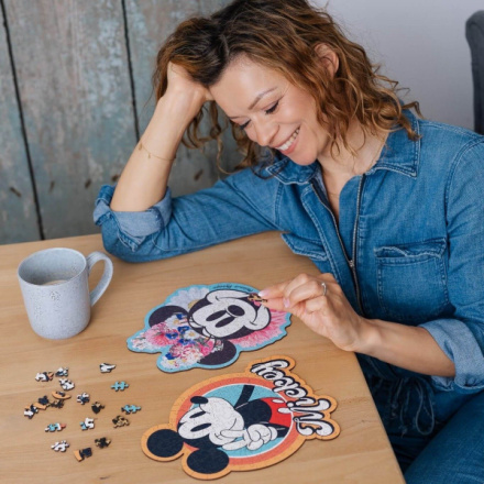 TREFL Wood Craft Origin puzzle Stylová Minnie 160 dílků 156005