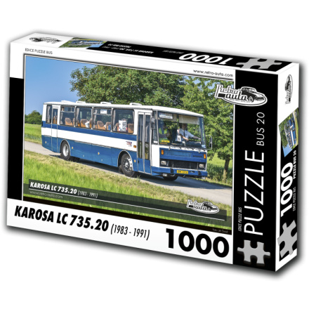 RETRO-AUTA Puzzle BUS č.20 KAROSA LC 735.20 (1983 - 1997) 1000 dílků 156246