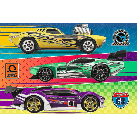 TREFL Puzzle Hot Wheels: Závod 60 dílků 156283