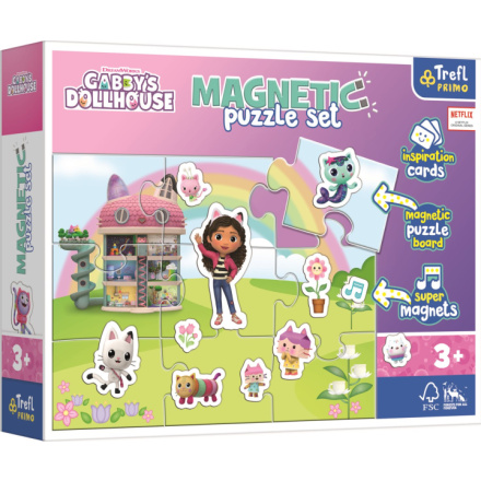 TREFL Magnetická puzzle sada Gábinin kouzelný domek 156304