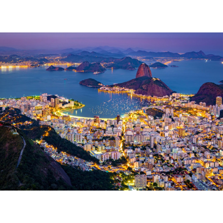 ENJOY Puzzle Rio de Janeiro v noci, Brazílie 1000 dílků 156445