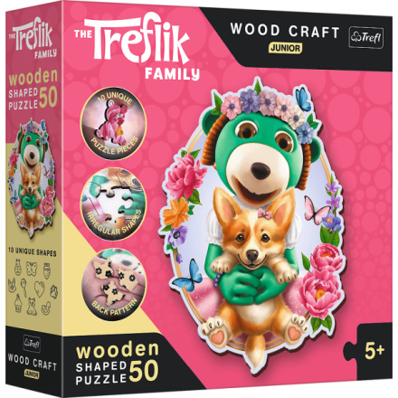 Wood Craft Junior puzzle Šťastní Treflíci 50 dílků 156457