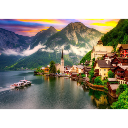 ENJOY Puzzle Hallstatt při západu slunce, Rakousko 1000 dílků 156485