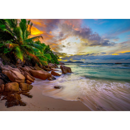 ENJOY Puzzle Seychelské pláže při západu slunce 1000 dílků 156498