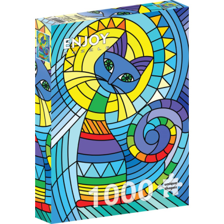 ENJOY Puzzle Ornamentální kočka 1000 dílků 156532