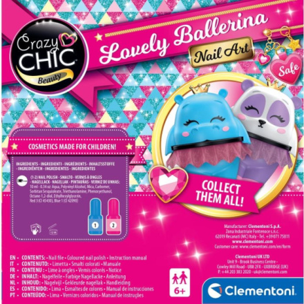 CLEMENTONI Crazy Chic Lovely Ballerina: Sada na nehty 156832