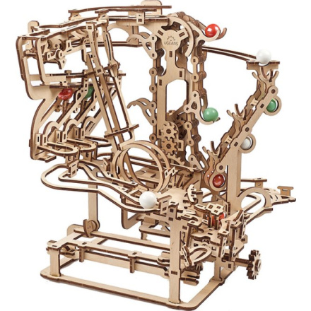 UGEARS 3D puzzle Kuličková dráha Marble Run: Chain Hoist 400 dílků 156835