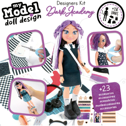 EDUCA Kreativní sada My Model Doll Design: Temná akademie 157001