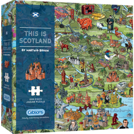 GIBSONS Puzzle Toto je Skotsko 1000 dílků 157113