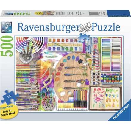 RAVENSBURGER Puzzle Paleta umělce XXL 500 dílků 157221