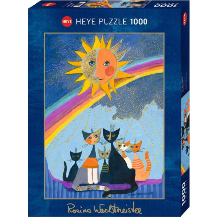 HEYE Metalické puzzle Zlatý déšť 1000 dílků 157347