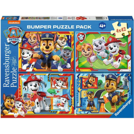 RAVENSBURGER Puzzle Tlapková patrola 4x42 dílků 157875