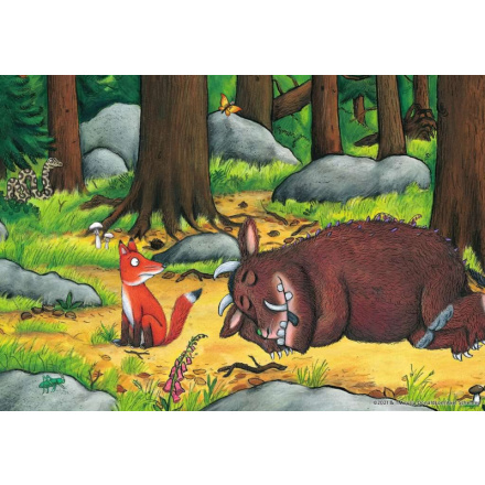 RAVENSBURGER Puzzle Gruffalo a zvířata v lese 2x12 dílků 157879