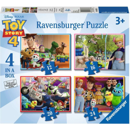 RAVENSBURGER Puzzle Toy Story 4, 4v1 (12, 16, 20, 24 dílků) 157891