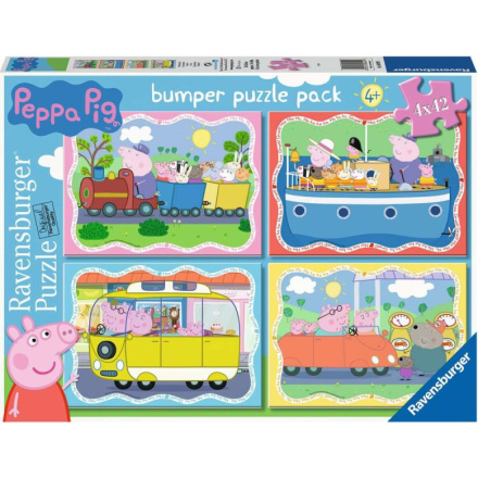 RAVENSBURGER Puzzle Prasátko Peppa 4x42 dílků 157892