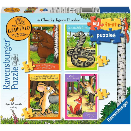 RAVENSBURGER Moje první puzzle: Gruffalo 4v1 (2,3,4,5 dílků) 157893