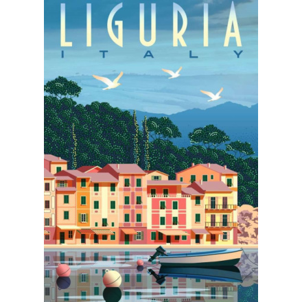 RAVENSBURGER Puzzle Pohlednice z Ligurie 1000 dílků 157925