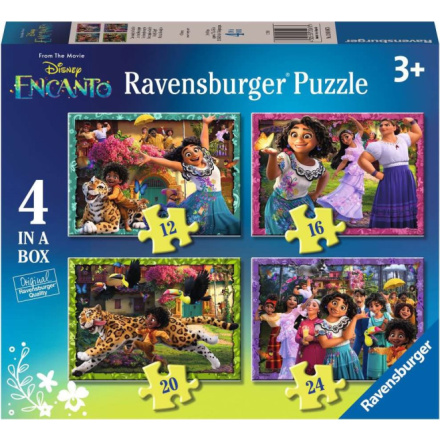 RAVENSBURGER Puzzle Encanto 4v1 (12, 16, 20, 24 dílků) 157978