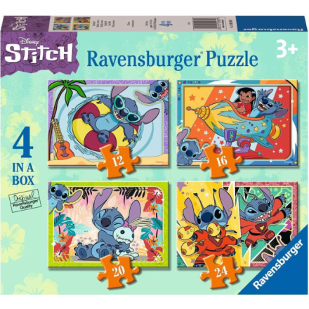 RAVENSBURGER Puzzle Lilo a Stitch 4v1 (12, 16, 20, 24 dílků) 157979