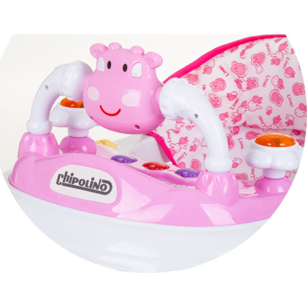 CHIPOLINO Chodítko interaktivní Little Cow Pink 158226