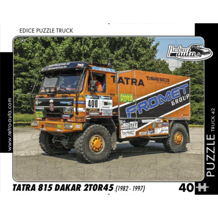 RETRO-AUTA Puzzle TRUCK č.42 Tatra 815 Dakar 2T0R45 (1982 - 1997) 40 dílků 158567